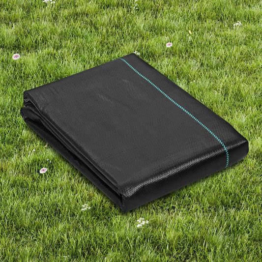 Weed Barrier Landscape Fabric, 4*100FT Heavy Duty Garden Weed Fabric, Woven PP Weed Control Fabric, Driveway Fabric, Geotextile Fabric for Landscaping, Ground Cover, Weed Blocker Weed Mat, Black