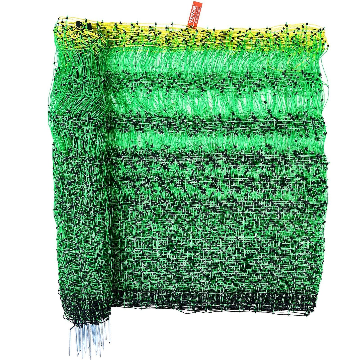 Electric Fence Netting, 35" H x 164' L, PE Net Fencing with Posts & Double-Spiked Stakes, Utility Portable Mesh for Goats, Sheep, Lambs, Deer, Hogs, Dogs, Used in Backyards, Farms, and Ranches