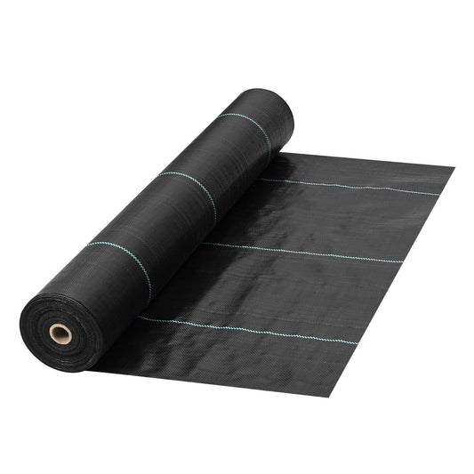Weed Barrier, 5.8oz Landscape Fabric, 3ft x 300ft Cover Mat Heavy Duty Woven Grass Control Geotextile for Garden, Patio, Black
