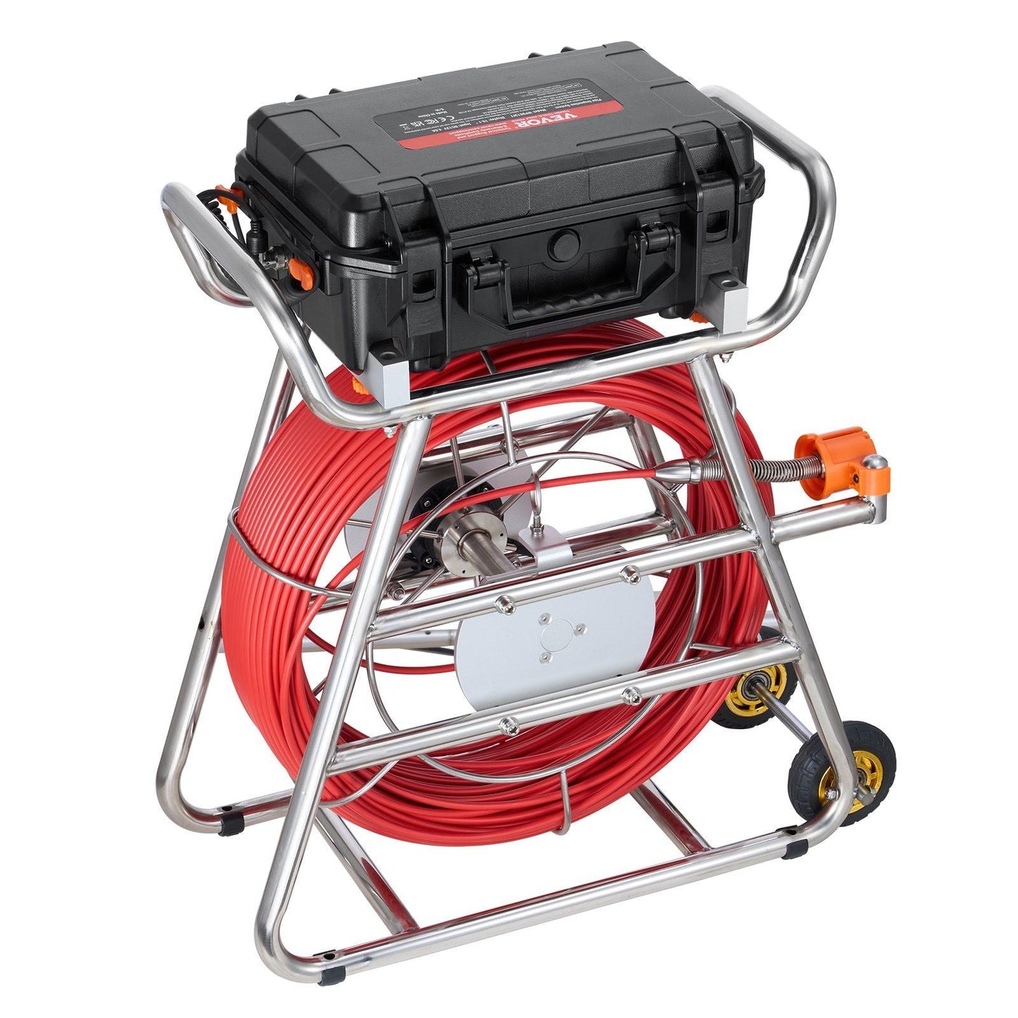 Sewer Camera 328 ft/100m Self-Leveling Drain Camera with 10.1" Touchscreen