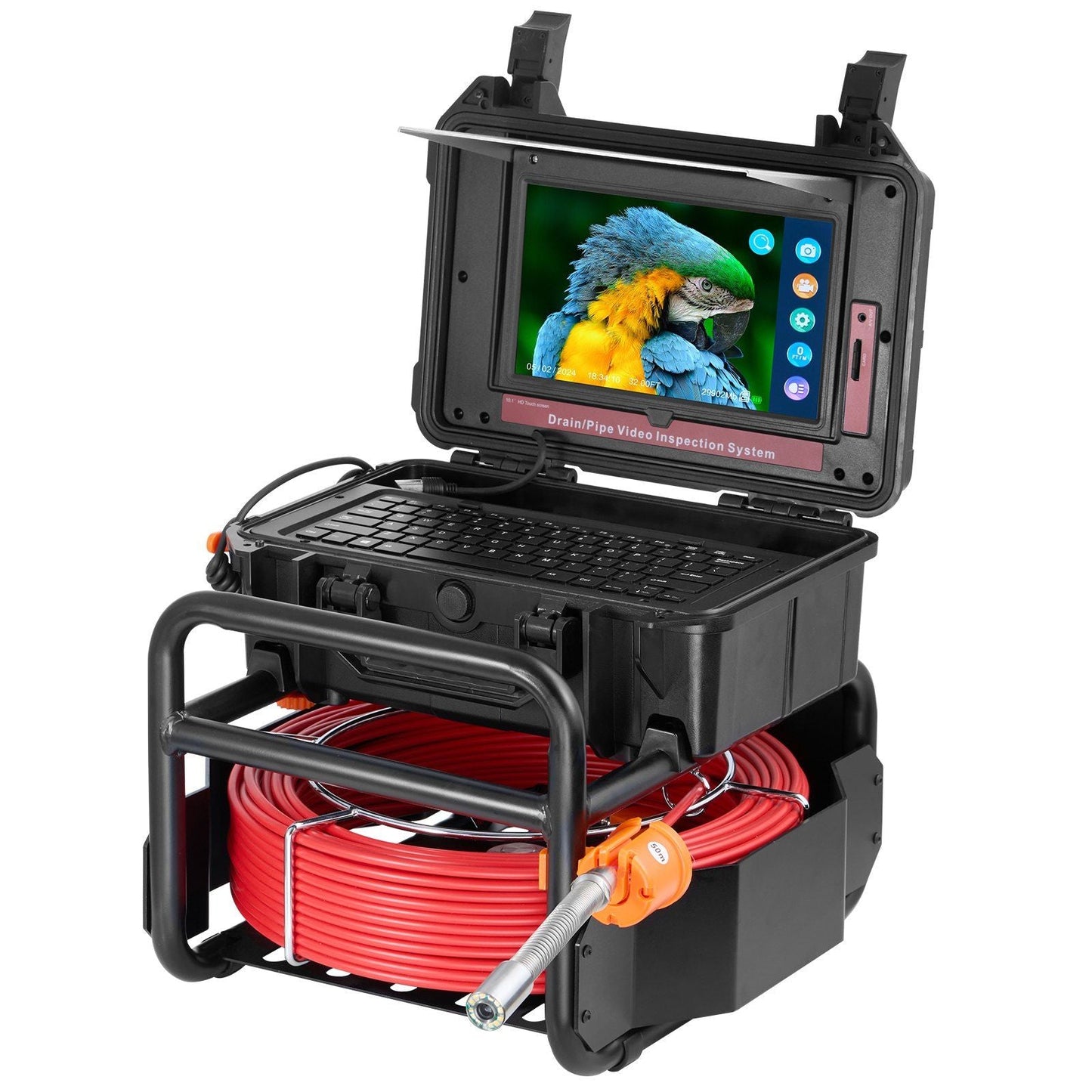 Sewer Camera 165 ft/50m Self-Leveling Drain Camera with 10.1" Touchscreen
