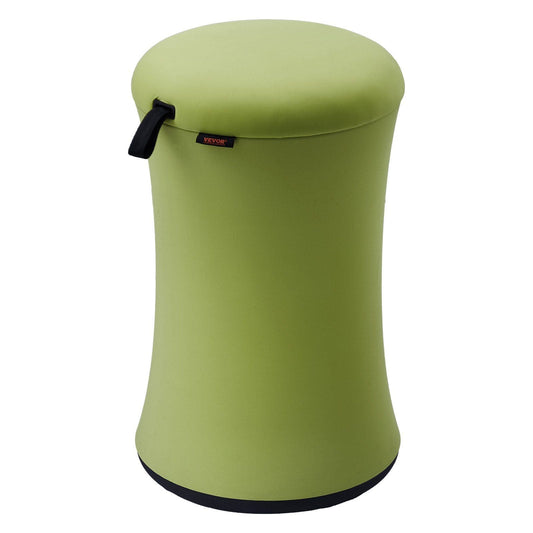 Wobble Chair, Height-Adjustable (19.3-25") Wobble Chair with Fabric Cover, Flexible Seating Wobble Stool Made of Iron & Sponge, Ideal for School, Office & Home, 20° Tilt Angle, Green