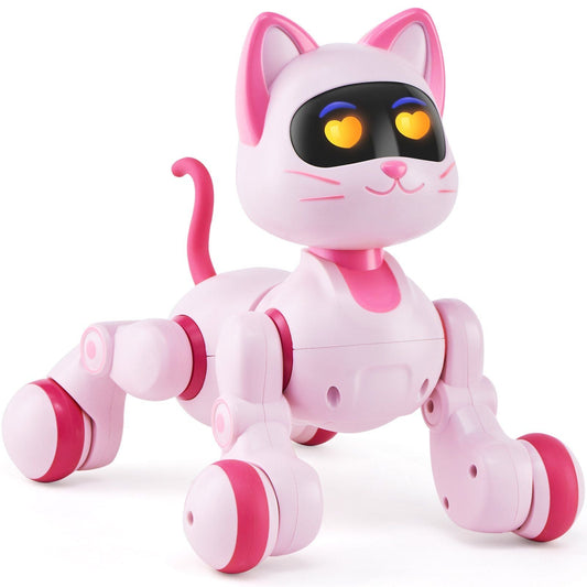RC Robot Cat Toy for Kid Talking Dancing Touch Remote Control Programmable