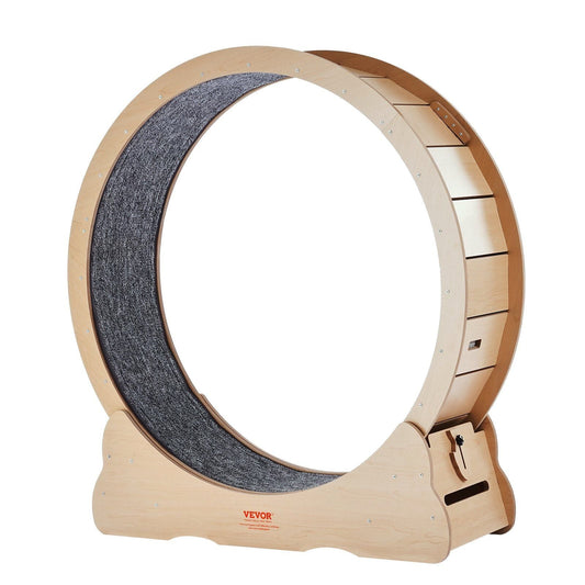 Cat Exercise Wheel 43.3" Large Cat Treadmill Wheel for Indoor Cats Yellow