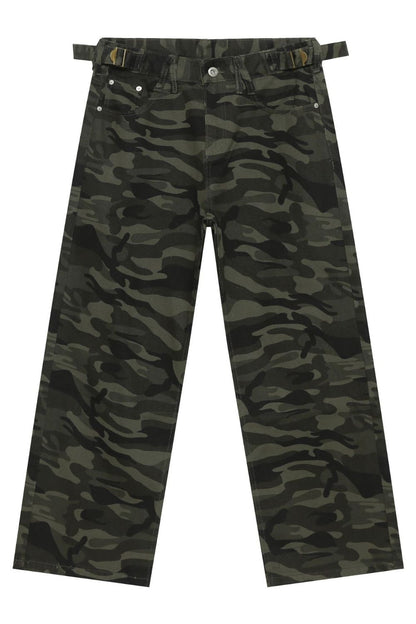 Men's Camouflage Jeans with Pockets
