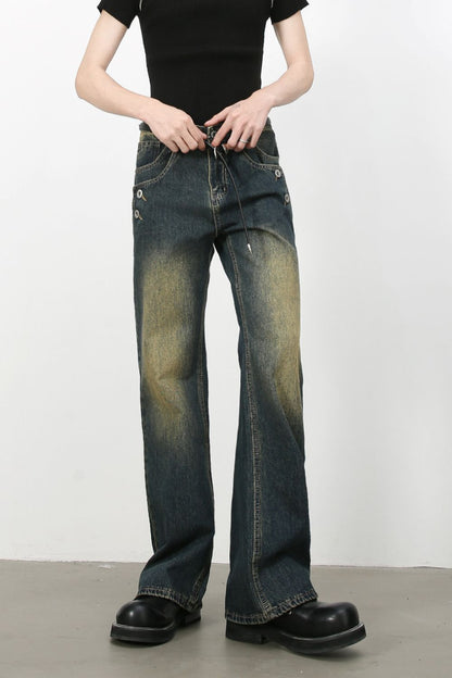 Men's Bootcut Jeans with Pockets