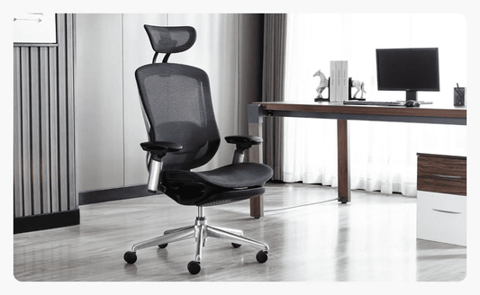 CeliniChair Executive Mesh Ergonomic Office Chair by EFFDESK - Black by Level Up Desks