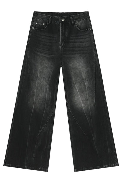 Men's Wide Leg Jeans with Pockets