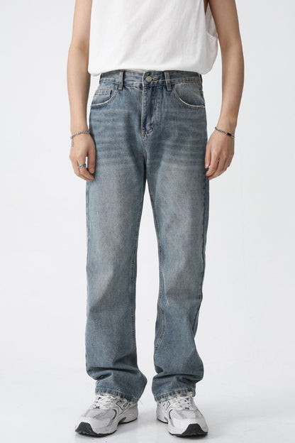 Mid Rise Men's Jeans with Pockets