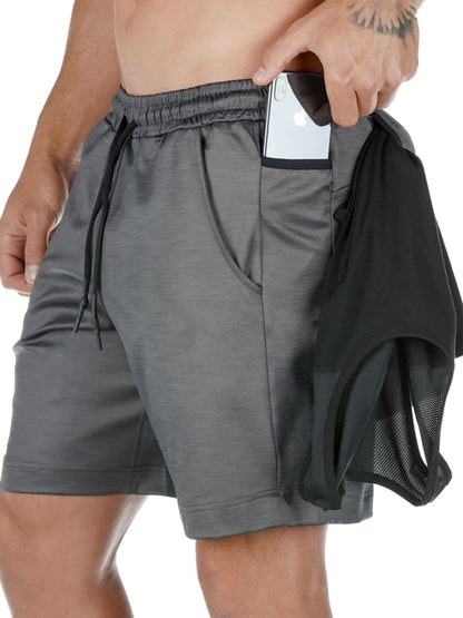 Men's Drawstring Active Shorts with Pockets