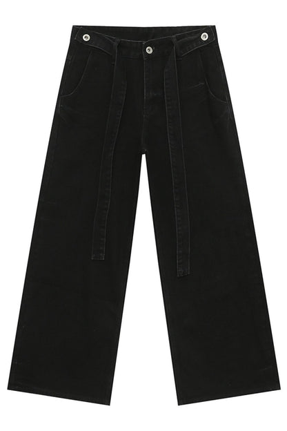 Wide Leg Jeans with Pockets