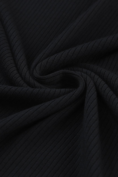 Round Neck Semi-Sheer Sleeve Blouse