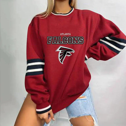 Loose-Fit NFL Graphic Long Sleeve Sweatshirt for Women