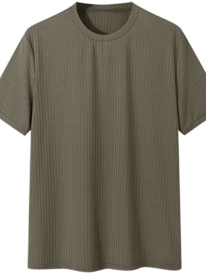 Men's Full Size Round Neck Short Sleeve T-Shirt Plus Size