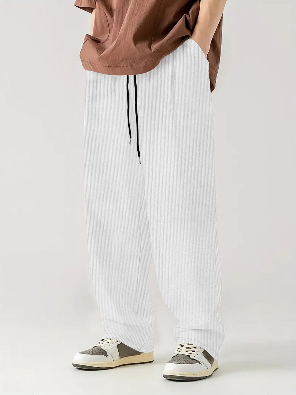 Men's Full Size Drawstring Wide Leg Pants Plus Size