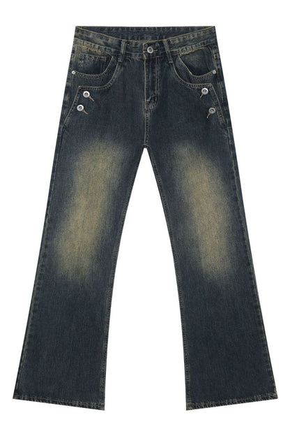 Men's Bootcut Jeans with Pockets