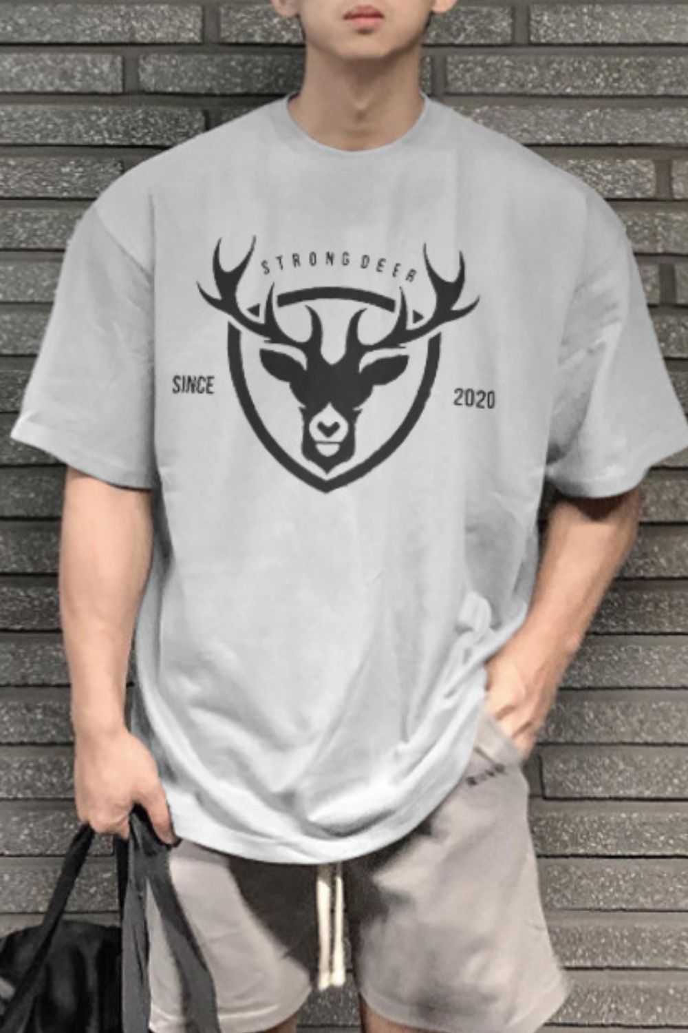 Men's Plus Size Graphic Round Neck Half Sleeve T-Shirt