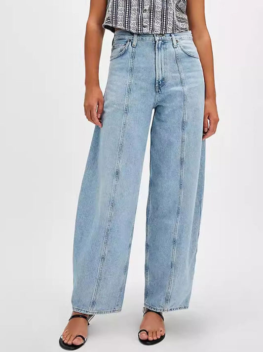 Wide Leg Jeans with Pockets