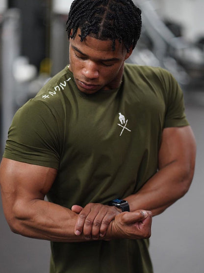 Men's Plus Size Round Neck Short Sleeve T-Shirt