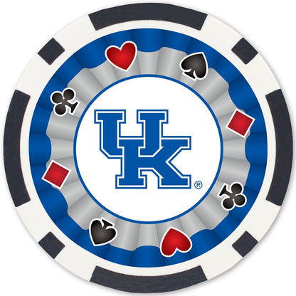 Kentucky Wildcats 100 Piece Poker Chips by MasterPieces Puzzle Company INC