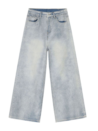 Men's Wide Leg Jeans with Pockets