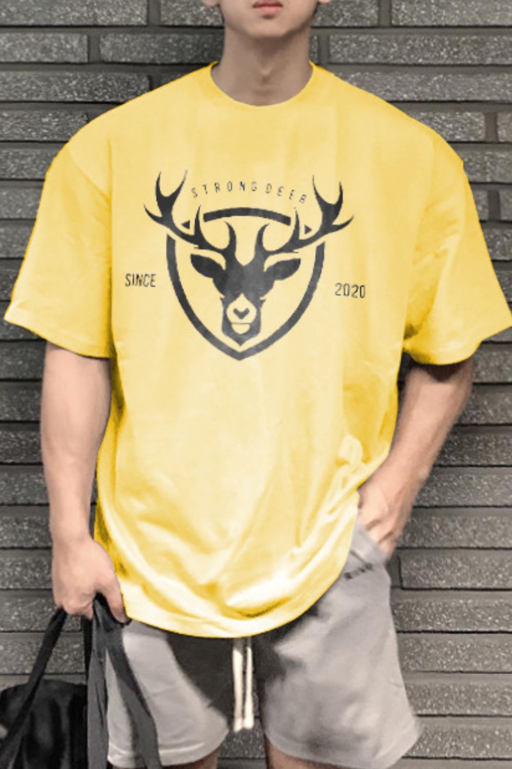 Men's Plus Size Graphic Round Neck Half Sleeve T-Shirt