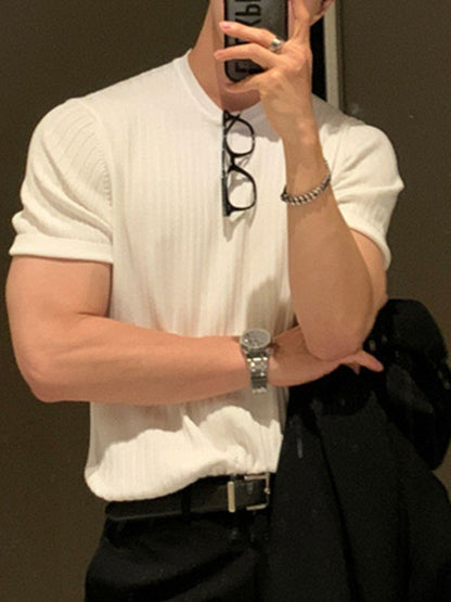 Men's Full Size Round Neck Short Sleeve T-Shirt Plus Size