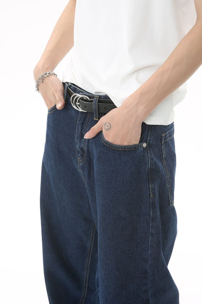 Men's Mid Rise Straight Leg Jeans