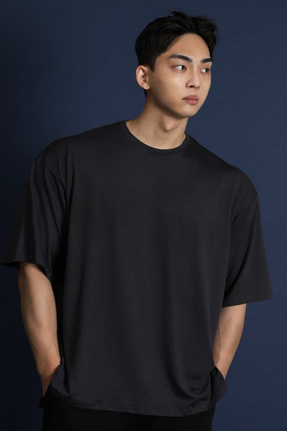 Men's Plus Size Round Neck Half Sleeve T-Shirt