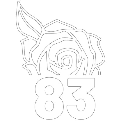 Wheelie Bin Caddy Recycle Home Decor Rose House Number Sticker Label by WinsterCreations™ Official Store