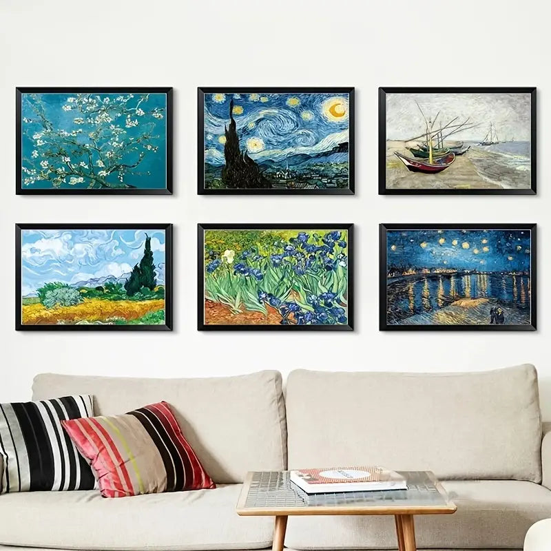 Abstract Starry Sky Canvas Wall Art for Home Decor