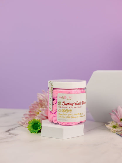 "Raspberry Vanilla Boobies" Sugar Scrub by AMINNAH