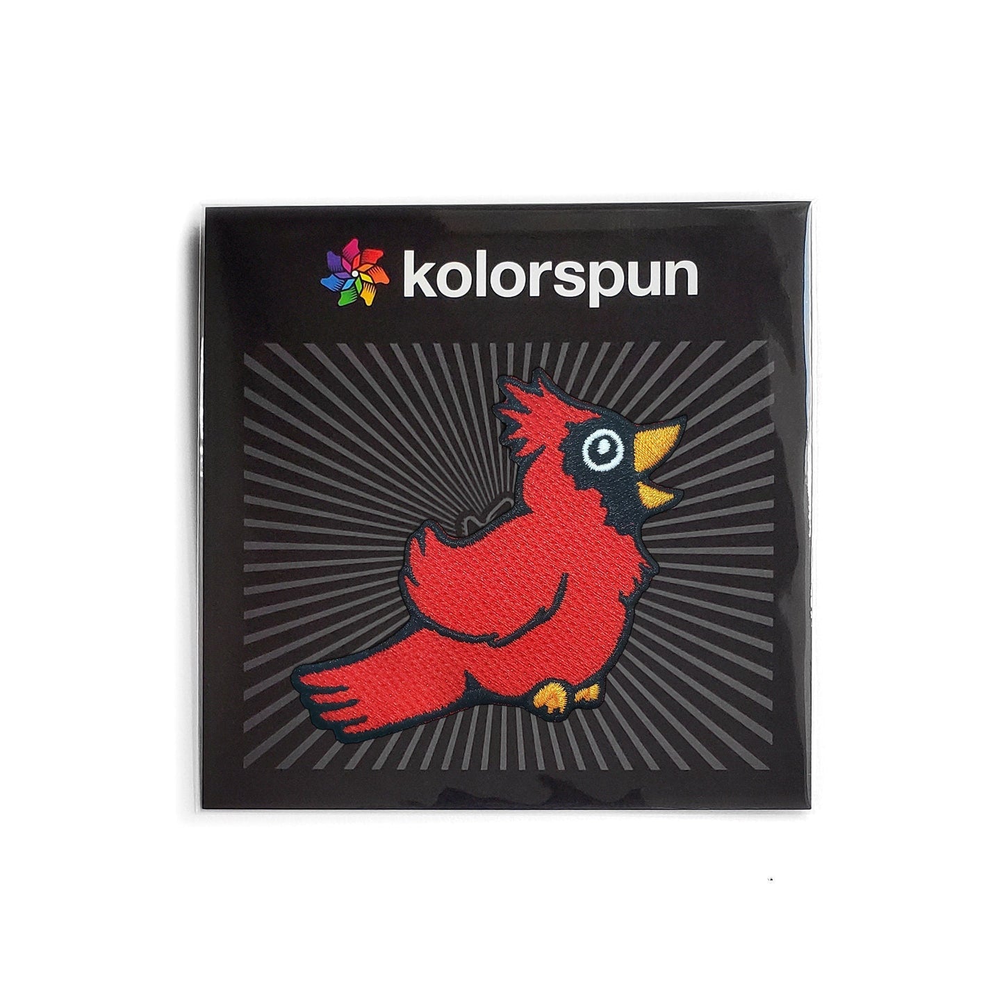 Cardinal Bird Patch by Kolorspun