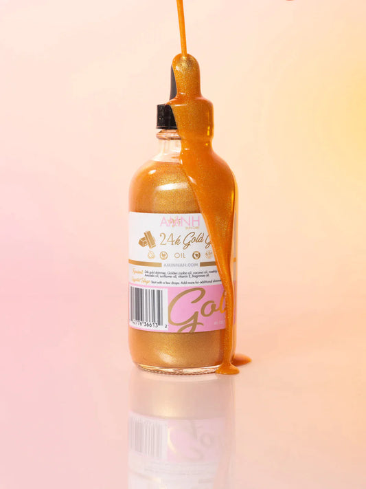 "24K Gold Glow" Body Oil by AMINNAH