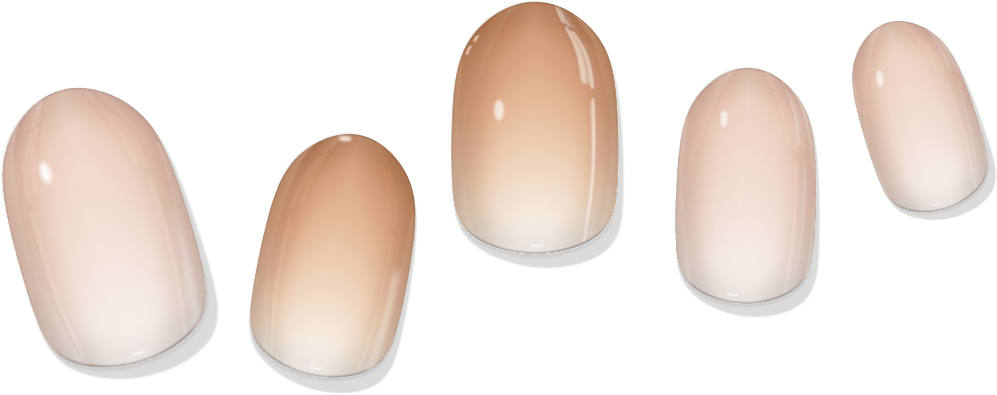 Nude Gradient Gel Nail Wrap