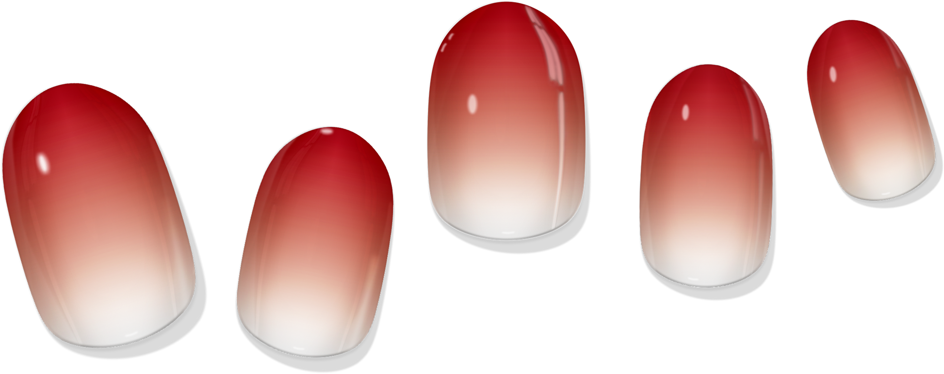 Apricot Gradient Gel Nail Wrap