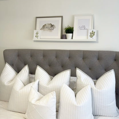 Namaste In Bed Landscape Green Watercolour Bedroom Home Simple Decor Wall Print by WinsterCreations™ Official Store