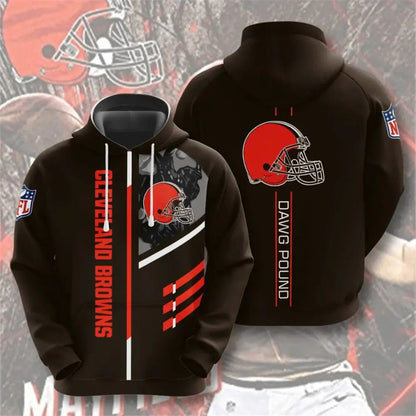 Men's NFL 3D Digital Print Hoodie - Loose Fit