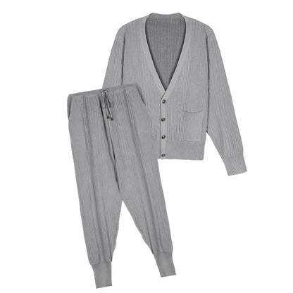 Fashion Casual Knit Sweater and Harem Pants Set