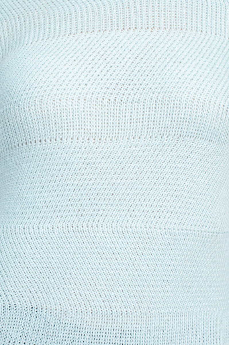 Lissy Crew Neck Long Sleeve Solid Knit Top by Curated Brands