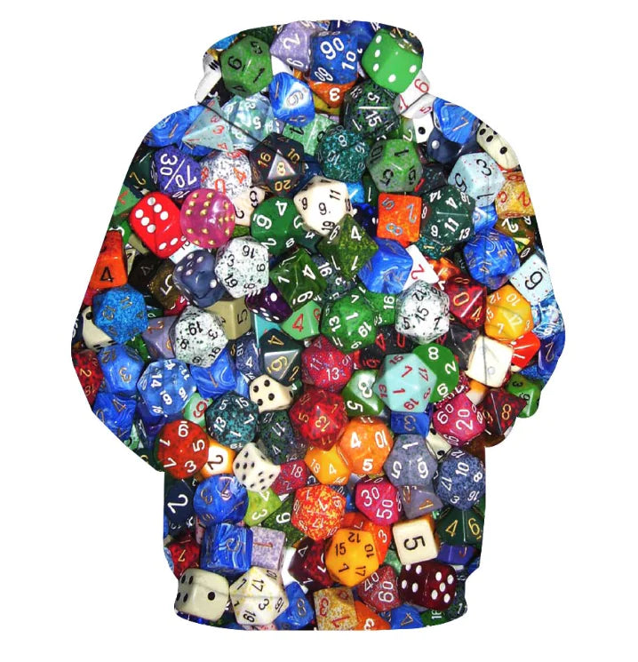 Digital Print Hoodie for Couples - Casual Loose Fit