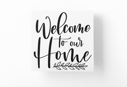 Welcome To Our Home Family Sticker by WinsterCreations™ Official Store