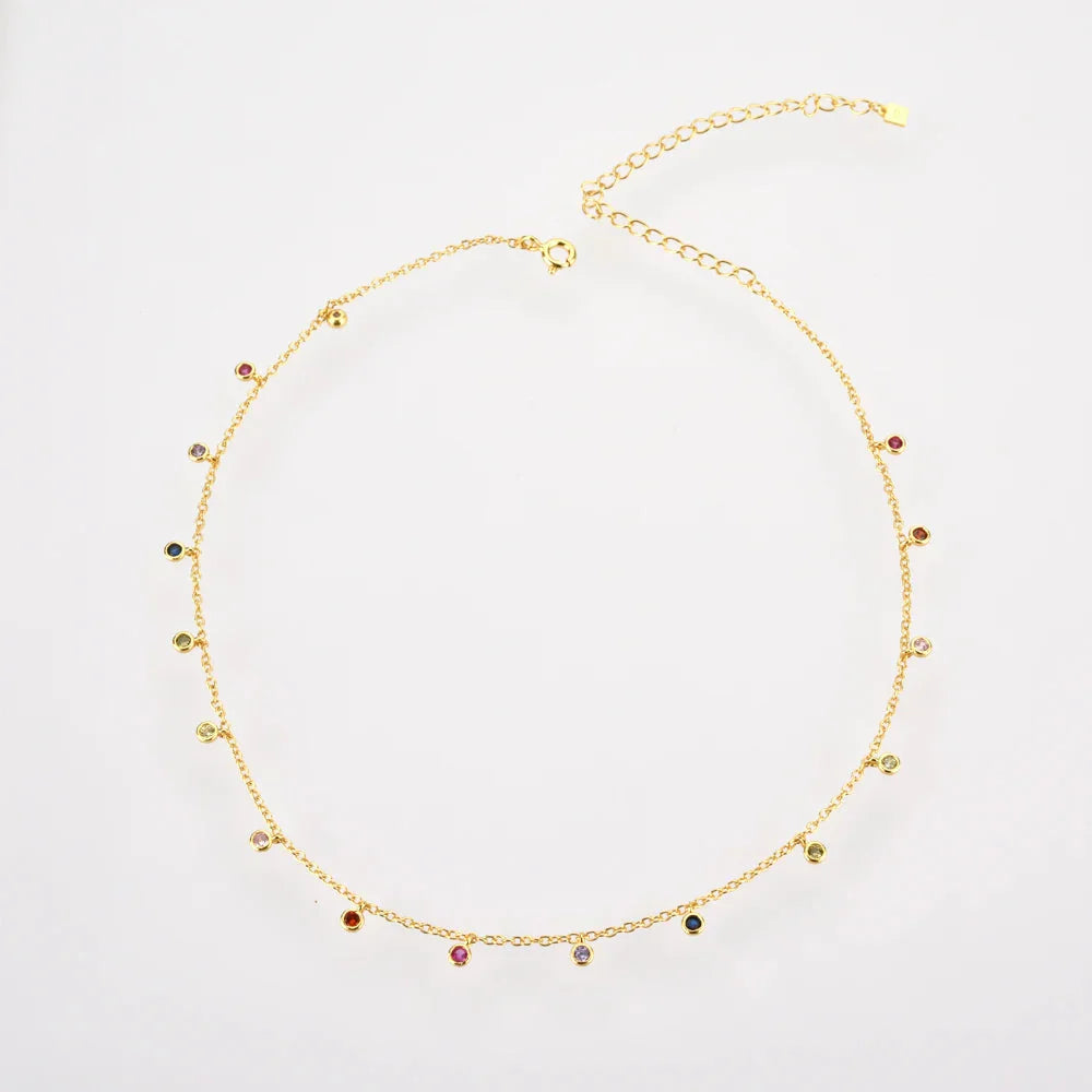 Daween Rainbow Stone Necklace by Marigold Shadows