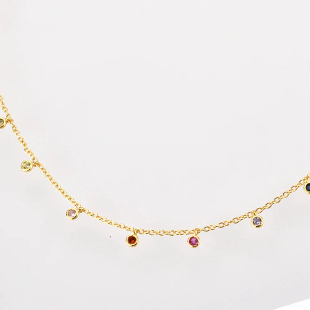 Daween Rainbow Stone Necklace by Marigold Shadows