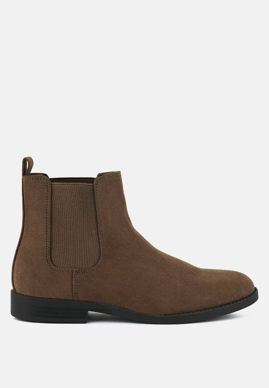 nitro micro suede chelsea boots by London Rag