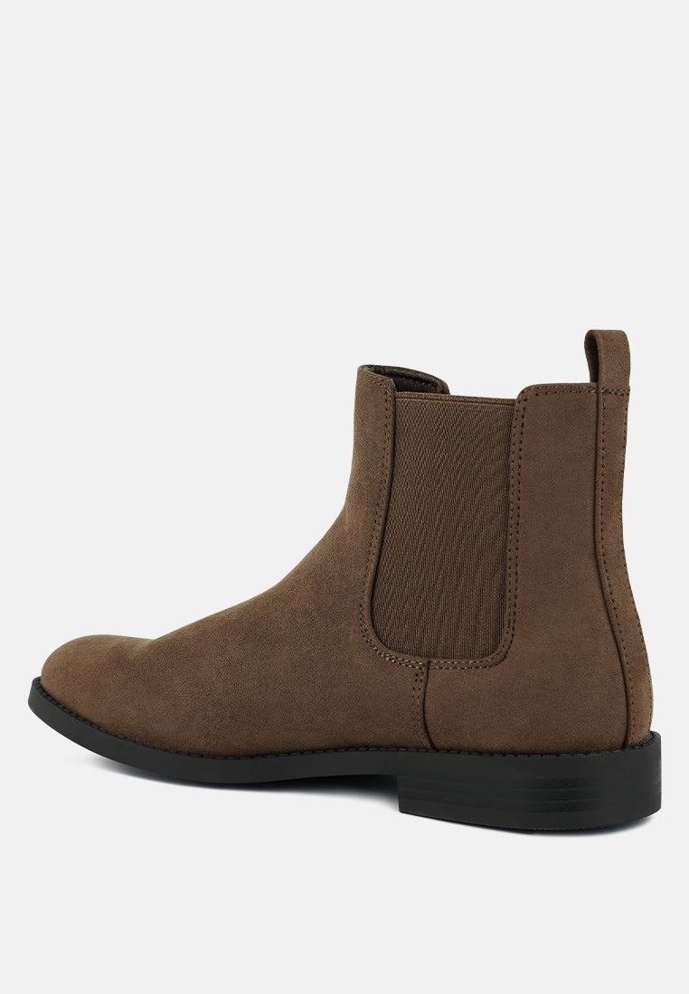 nitro micro suede chelsea boots by London Rag