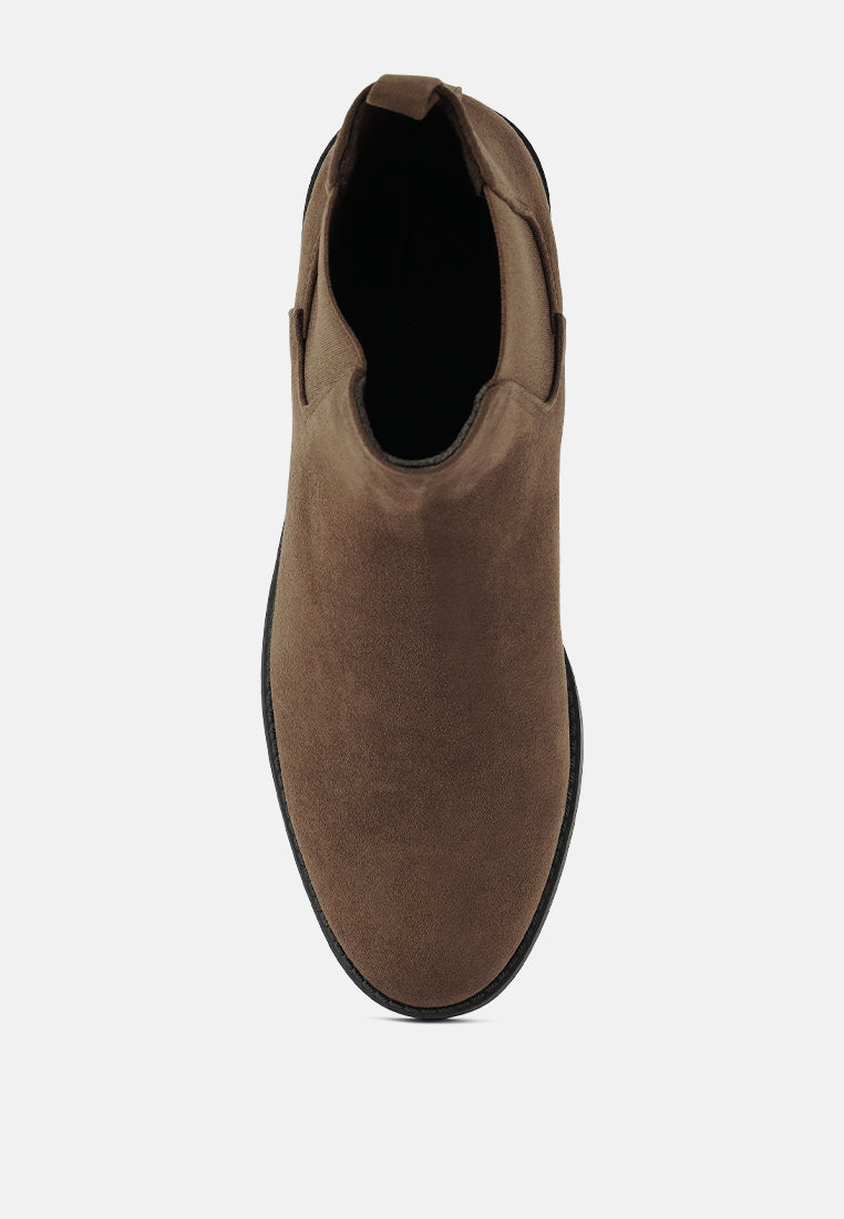 nitro micro suede chelsea boots by London Rag