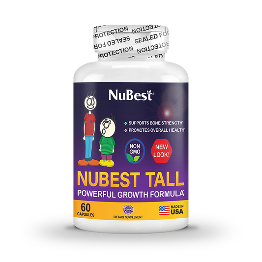 NuBest Tall, Powerful Growth for Kids & Teens (5+), Non-Milk Drinkers, 60 Capsules by NuBest Nutrition®