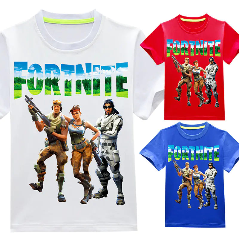 Boys' Short Sleeve T-Shirt - Fortnite Design
