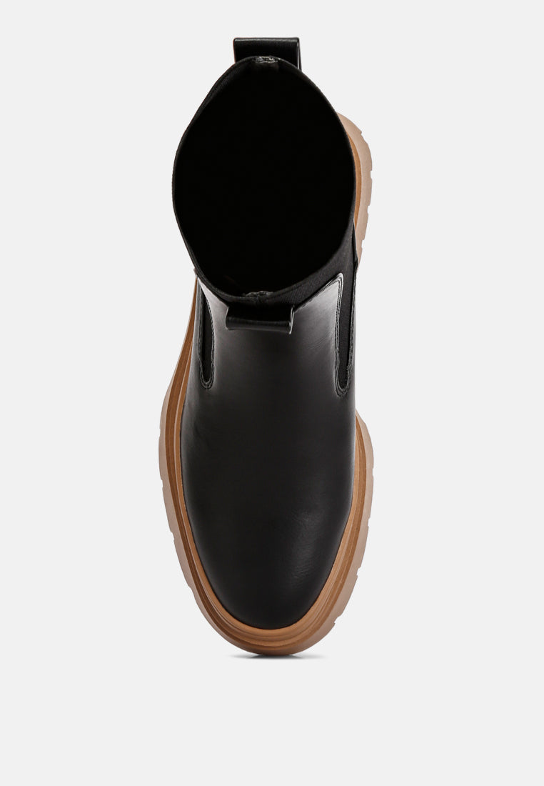 ronin high top chunky chelsea boots by London Rag